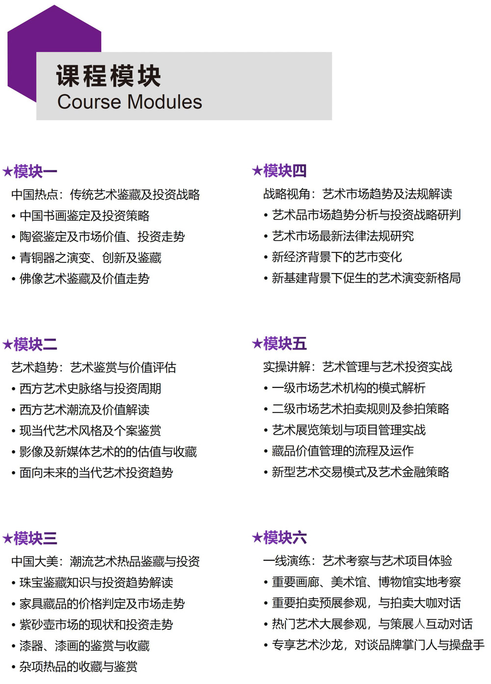 艺术鉴赏投资与艺术管理 高级研修班